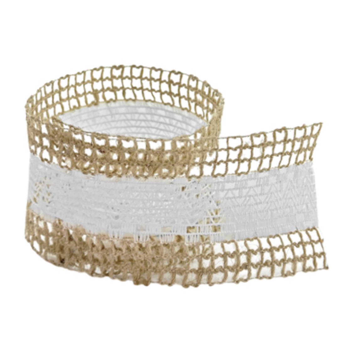 FITA DE JUTA ARAMADA COM METALIZADO GIZ - FIRAL