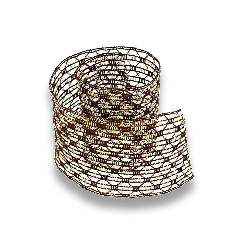 TELA ARAMADA CRISTAL COM FIO METALIZADO - FIRAL