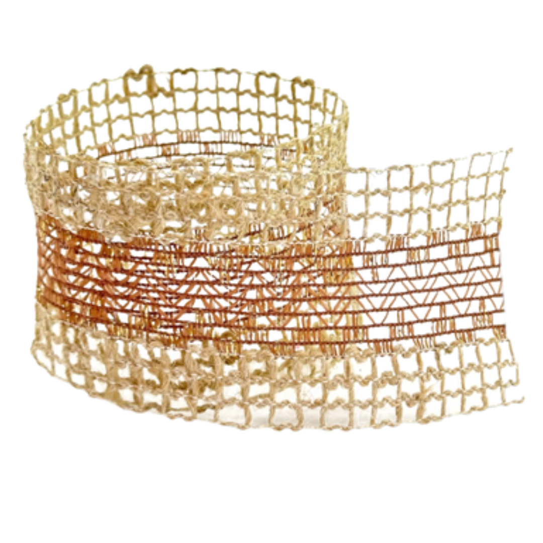 FITA DE JUTA ARAMADA  COM METALIZADO GIZ - FIRAL